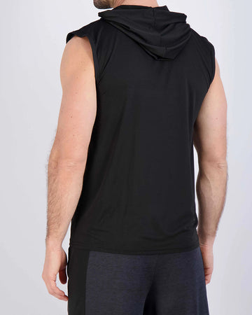 Sleeveless Hooded Sports Tank Top