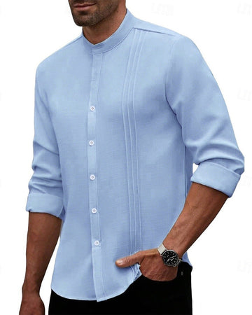 Men's Fashion Mini Mandarin Collar Shirt